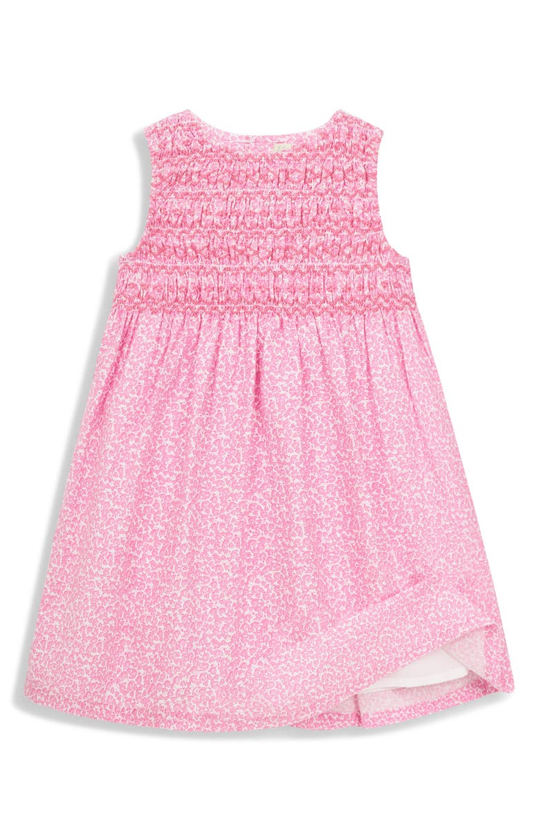 JOJO MAMAN BEBE Floral Sleeveless Smocked Dress & Bloomers Set, Alternate, color, 
