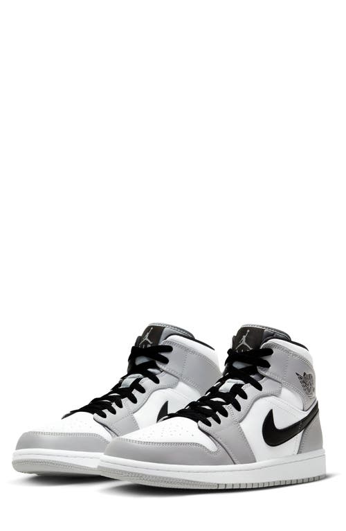 Jordan Air 1 Mid Shoe In Grey