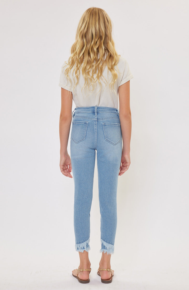 KanCan Summer High Rise Ankle Skinny Jeans, Alternate, color, Light Wash