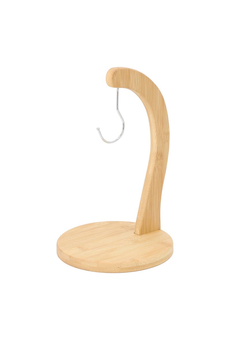 Wood Banana Hanger, Alternate, color, Bamboo