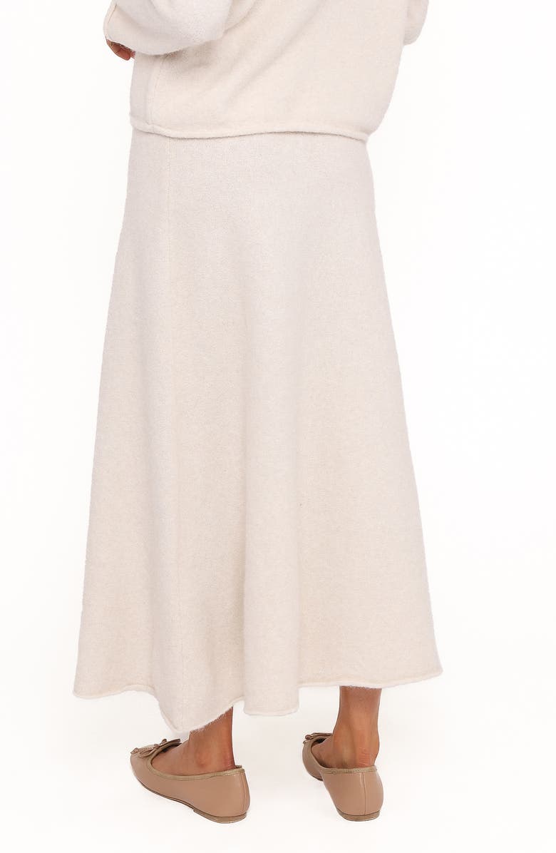 Petal & Pup Willis Maxi Sweater Skirt, Alternate, color, Cream