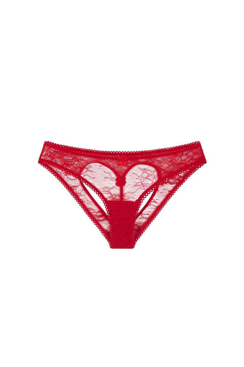 Amore Cheeky Panties, Alternate, color, Dark red