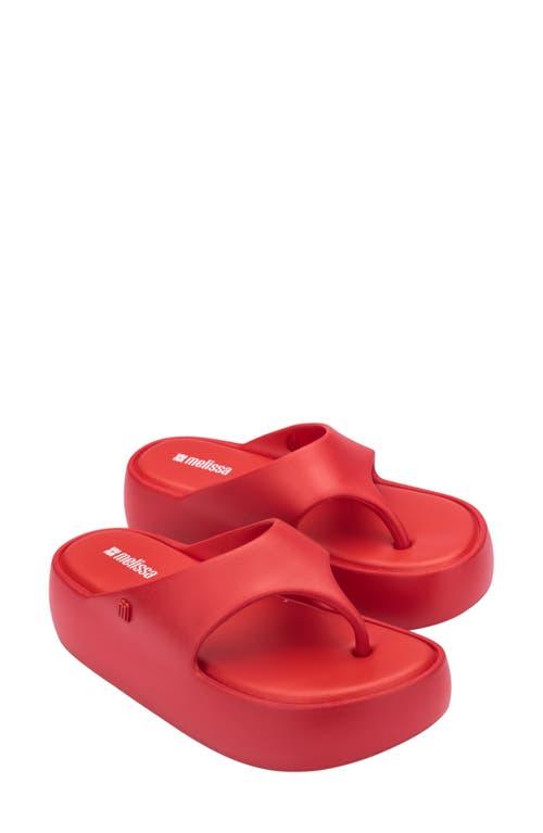 Shop Melissa Free Platform Flip Flop In Red