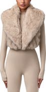 Naked Wardrobe Faux Fur Plush Vest