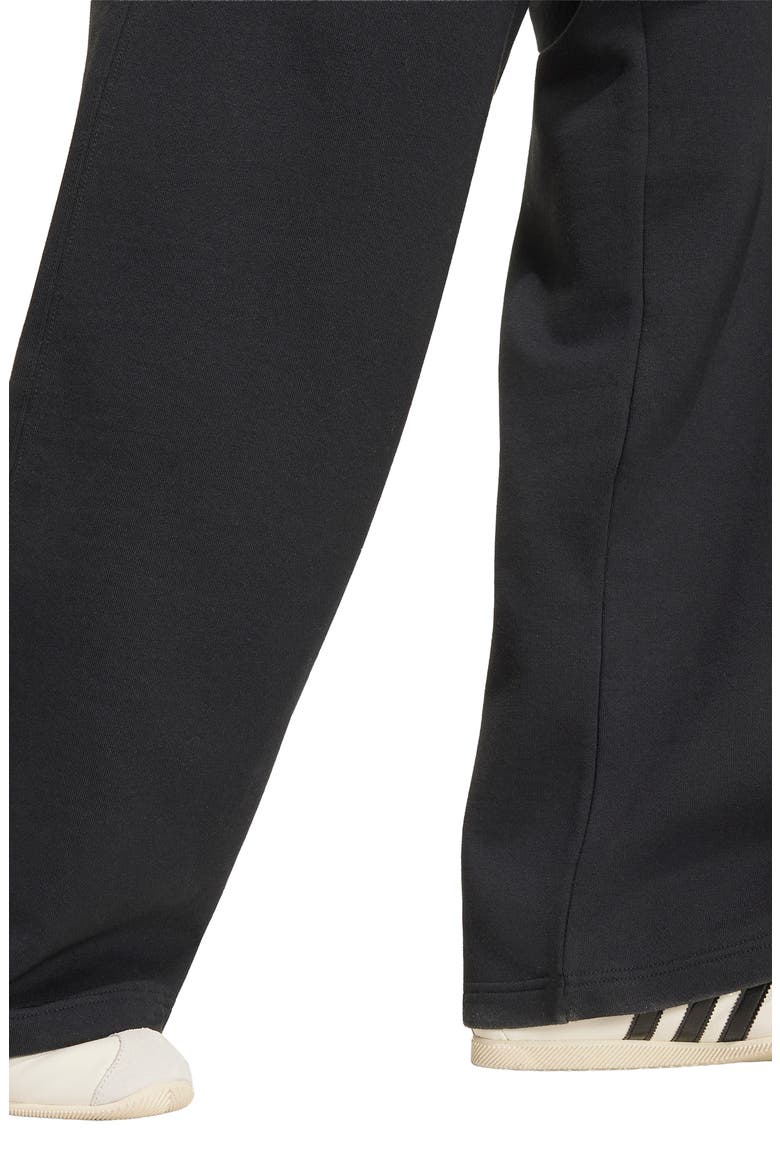 Essentials Fleece Wide Leg Pants, Alternate, color, BLACK