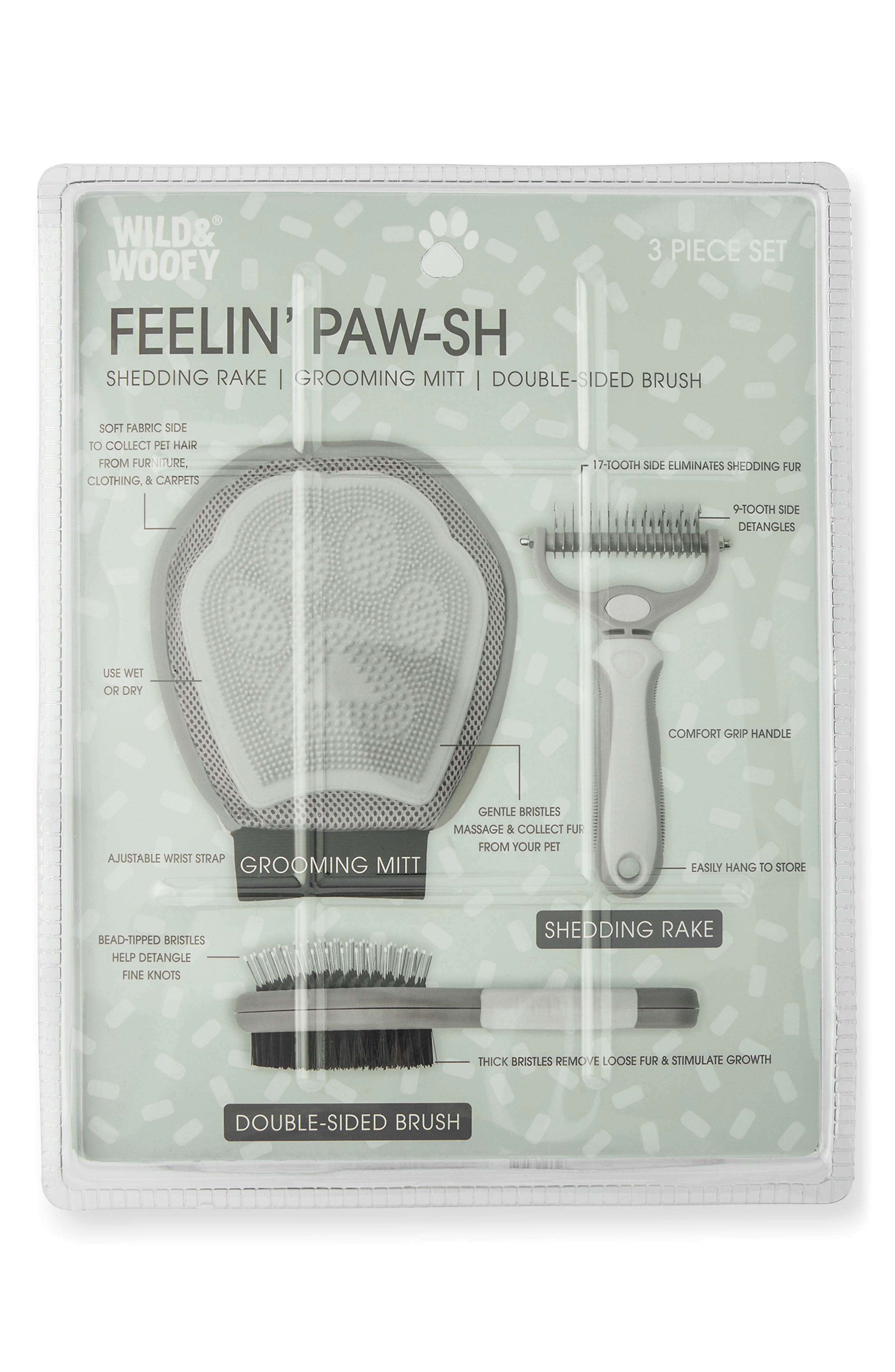 Feelin' Paw-sh 3-Piece Pet Grooming Set