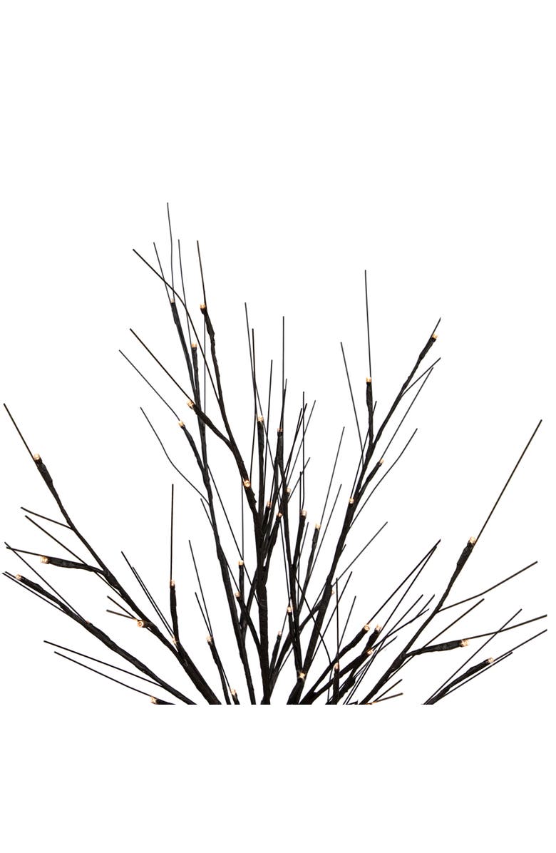 Northlight Pre-Lit Halloween Twig Tree - Black - 39" - Warm White LED Lights, Alternate, color, 