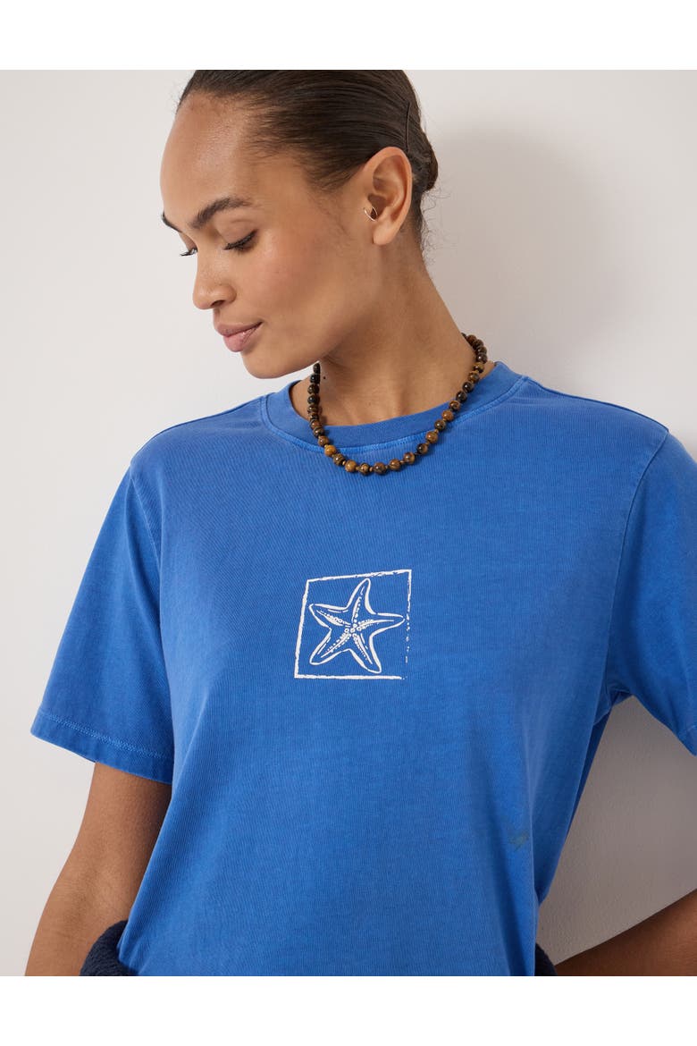 Sealife Graphic Crew Neck T-Shirt, Alternate, color, Bright Blue