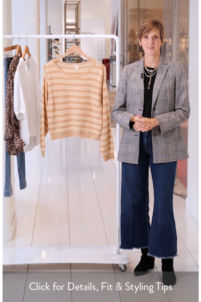 Light Wave Stripe Oversize Cotton Blend Sweater video