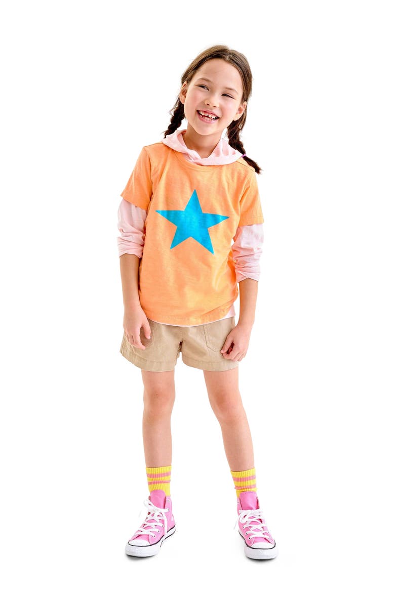 Primary Kids Stretch Chino Midi Short, Alternate, color, Light Khaki