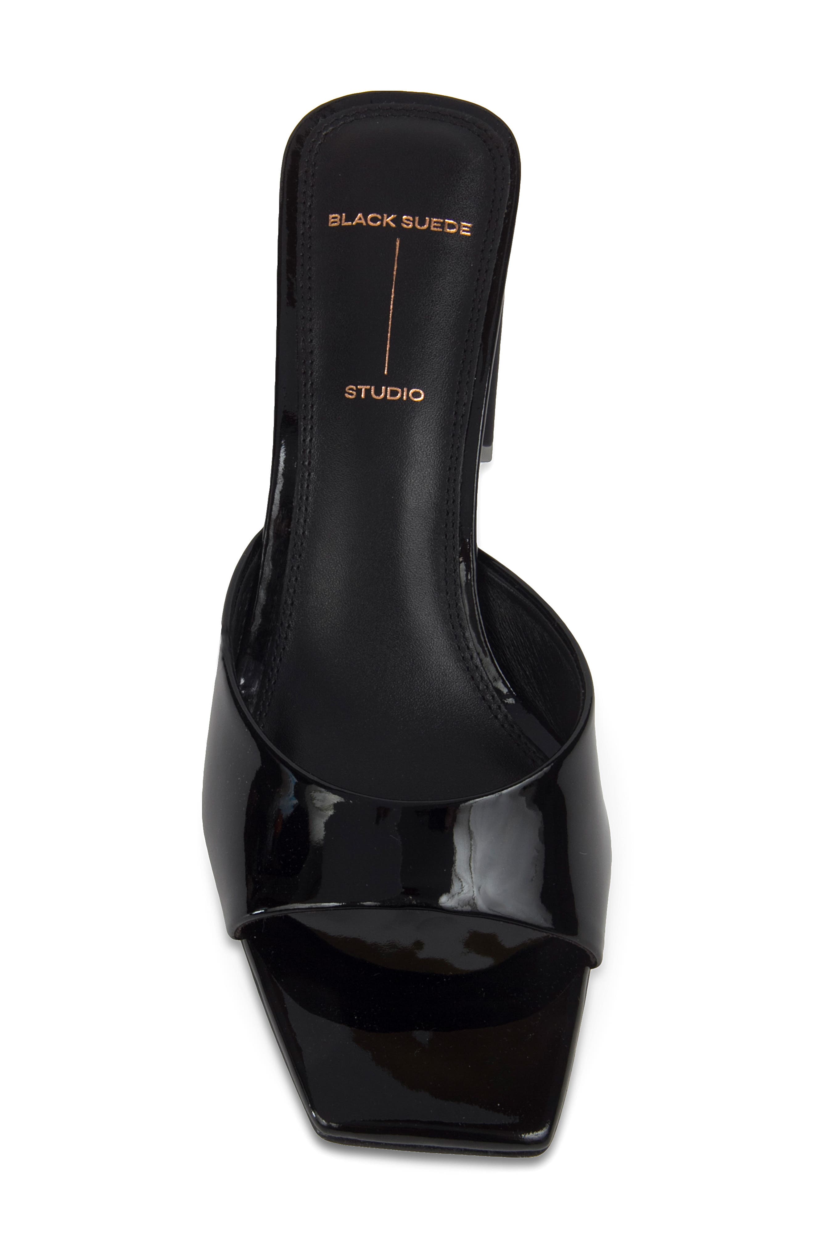 BLACK SUEDE STUDIO Dia Slide Sandal, Alternate, color, 