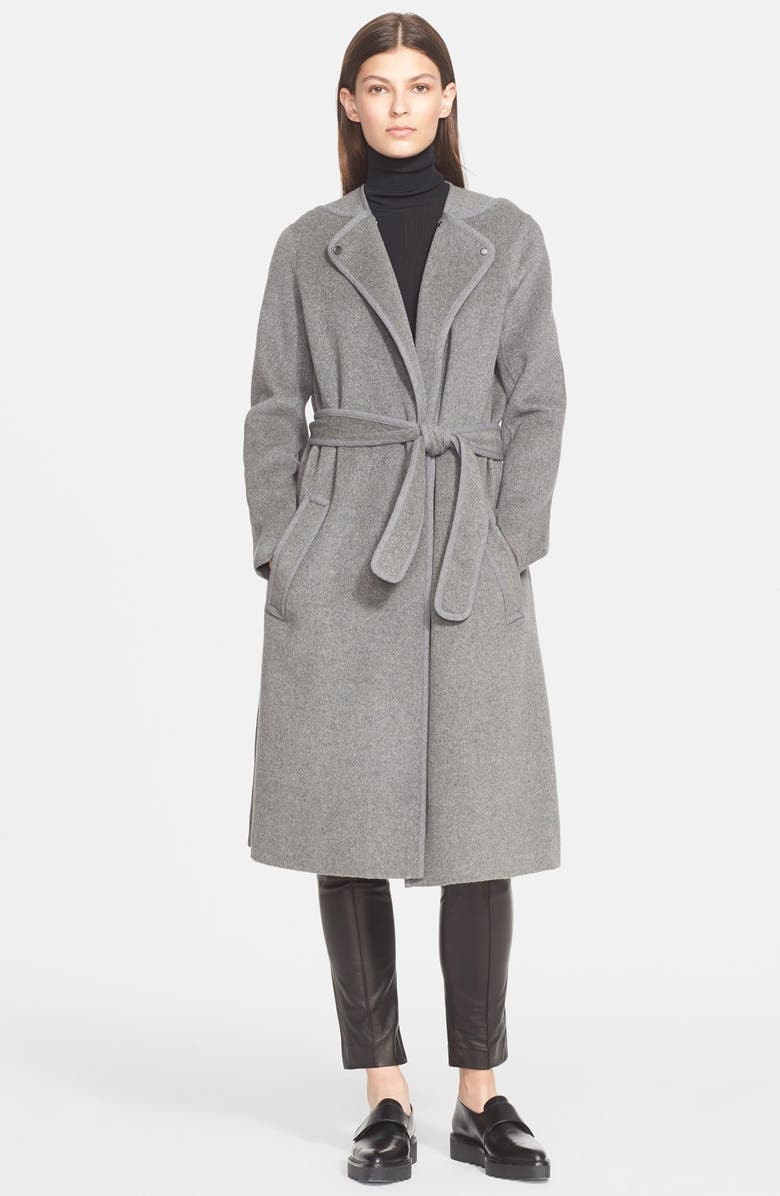 Vince Laser Cut Sleeveless Turtleneck Top, Alternate, color, 