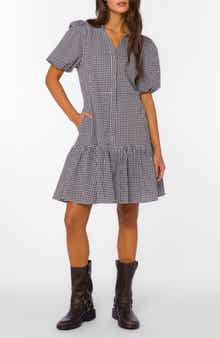 VELVET HEART Short Sleeve Button Front Shirtdress
