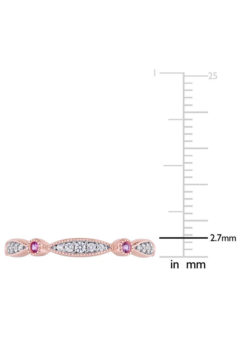 Created Pink & White Sapphire Eternity Ring, Alternate, color, Lab-Created Sapphire