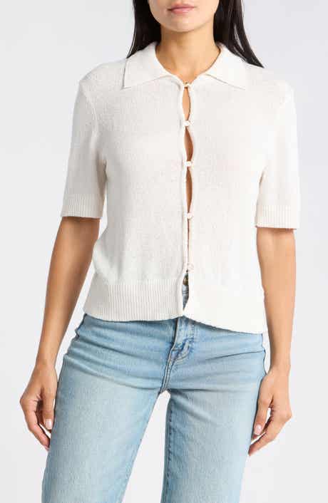 Vigoss Slub Collared Sweater