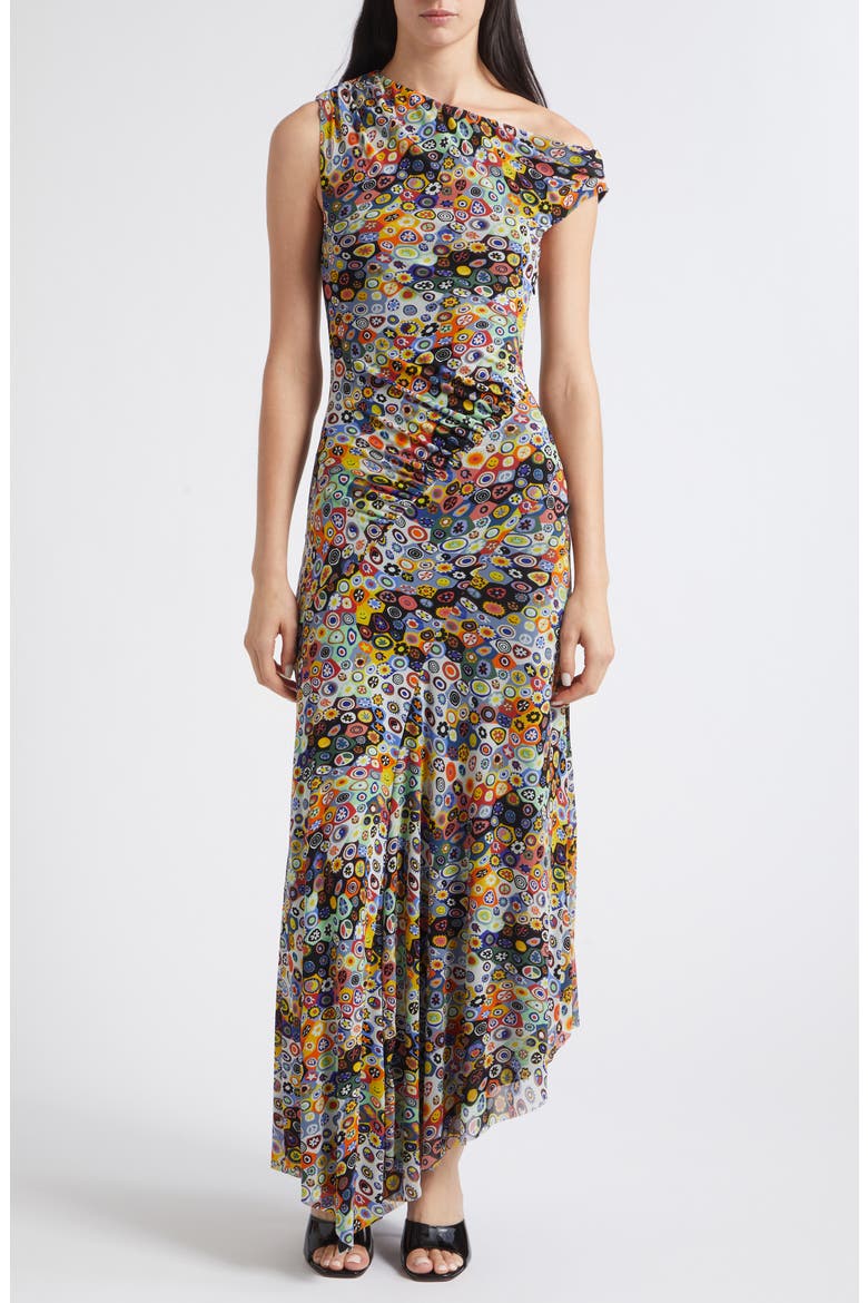 Amaris Print Maxi Dress, Main, color, MILLEFIORI MOSAIC