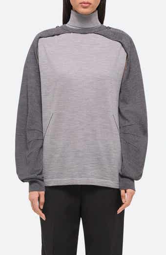 Helmut Lang Apex Wool & Silk Turtleneck Sweater & Shrug