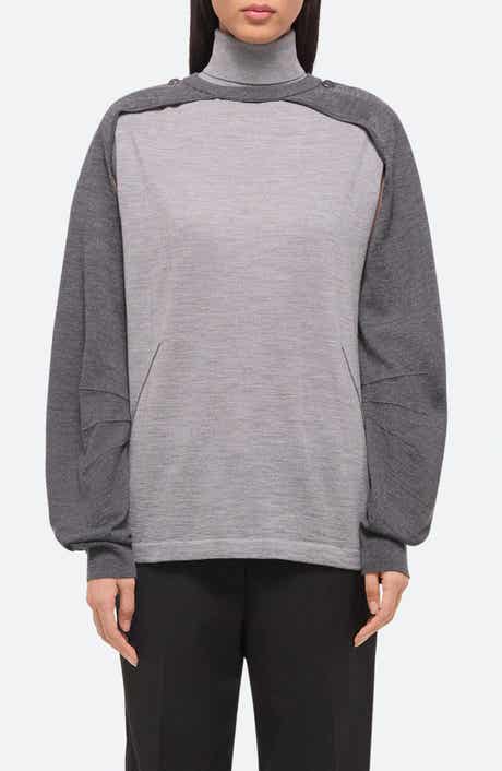 Helmut Lang Apex Wool & Silk Turtleneck Sweater & Shrug