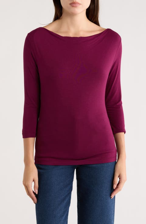 Cowl Neck Ruched Top