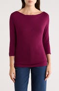 Renee C Cowl Neck Ruched Top