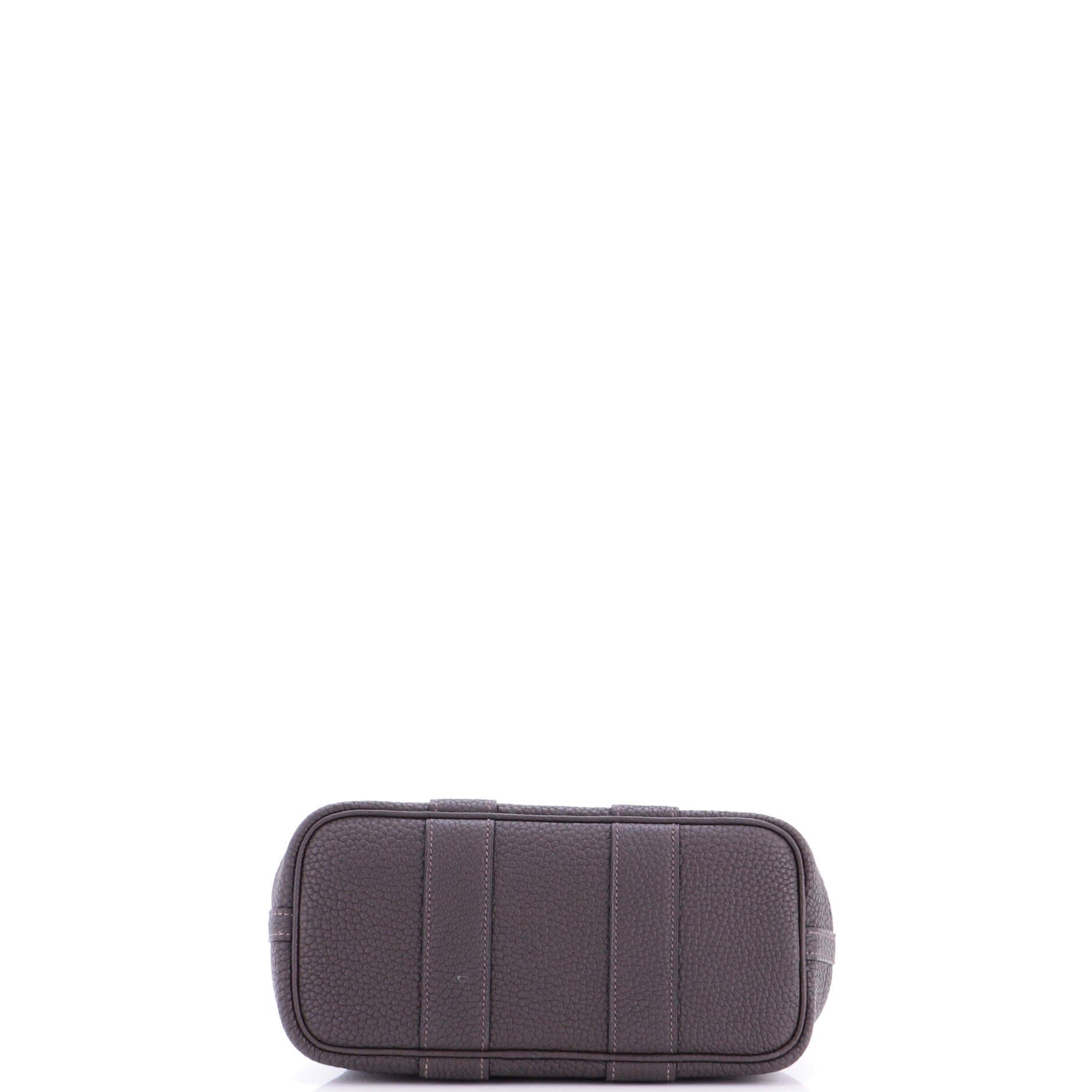 Pre-Owned Hermes Neo Garden Party Tote Leather 23, Alternate, color, Ebene