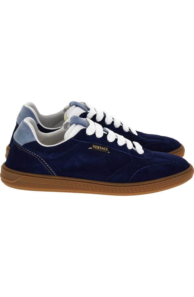 Versace First Line Greca Court Low Top Sneaker, Alternate, color, Marine Celeste