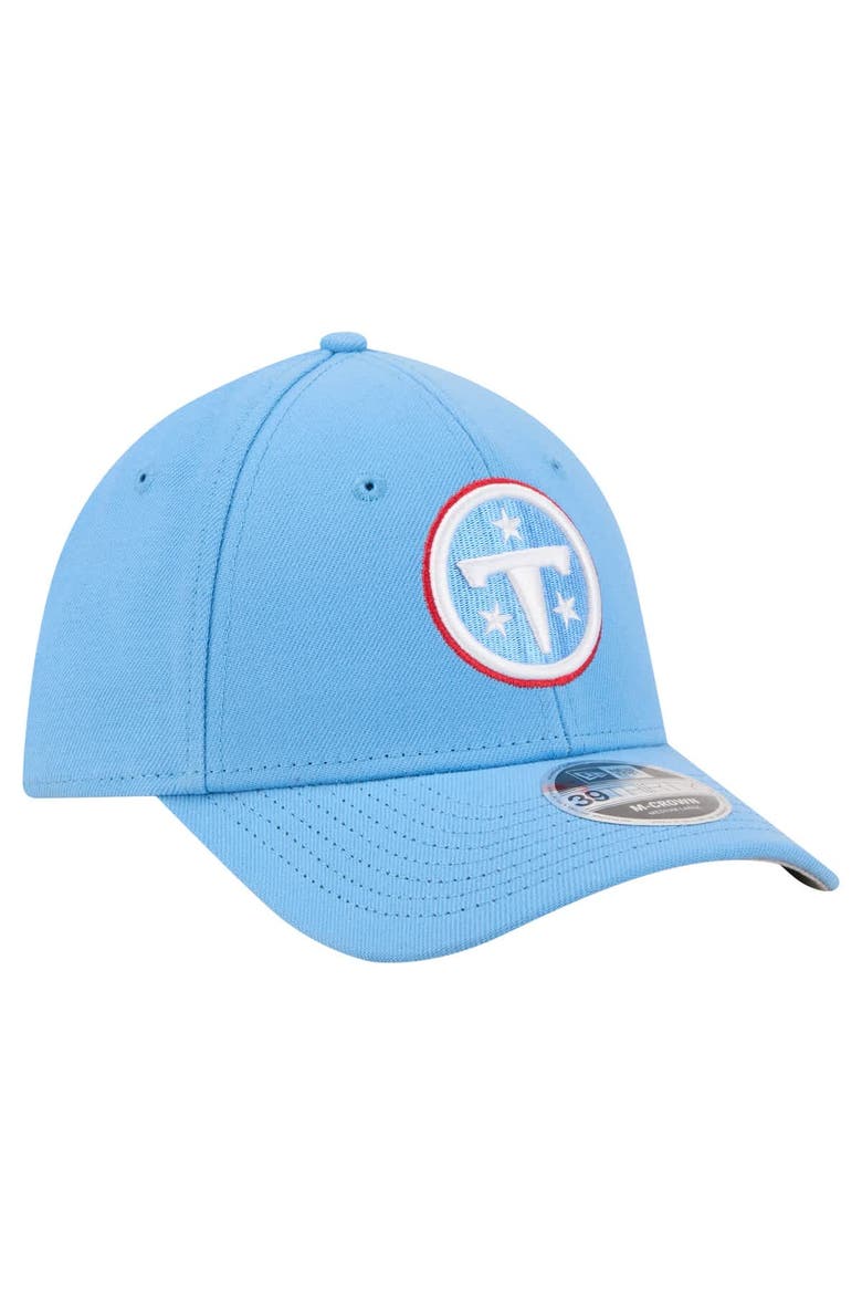 Men's New Era  Light Blue Tennessee Titans Team Collection 39THIRTY M-Crown Flex Hat, Alternate, color, Light Blue