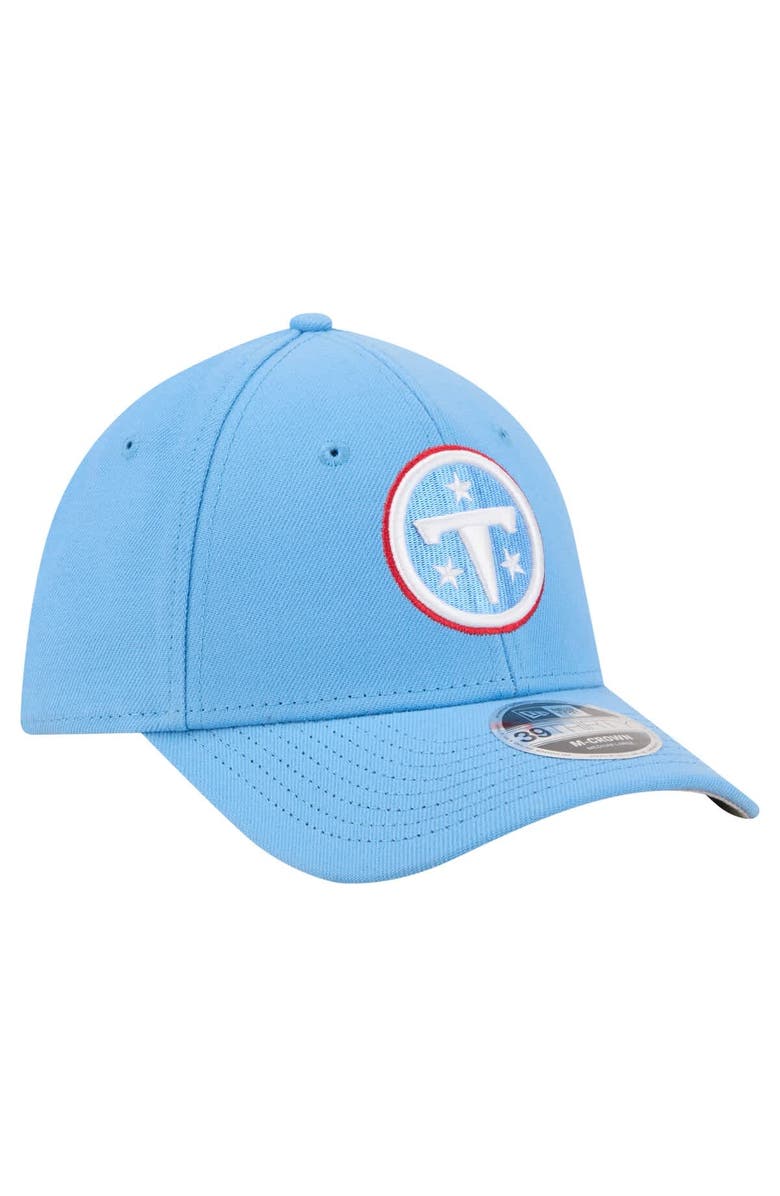 New Era Men's New Era  Light Blue Tennessee Titans Team Collection 39THIRTY M-Crown Flex Hat, Alternate, color, Light Blue