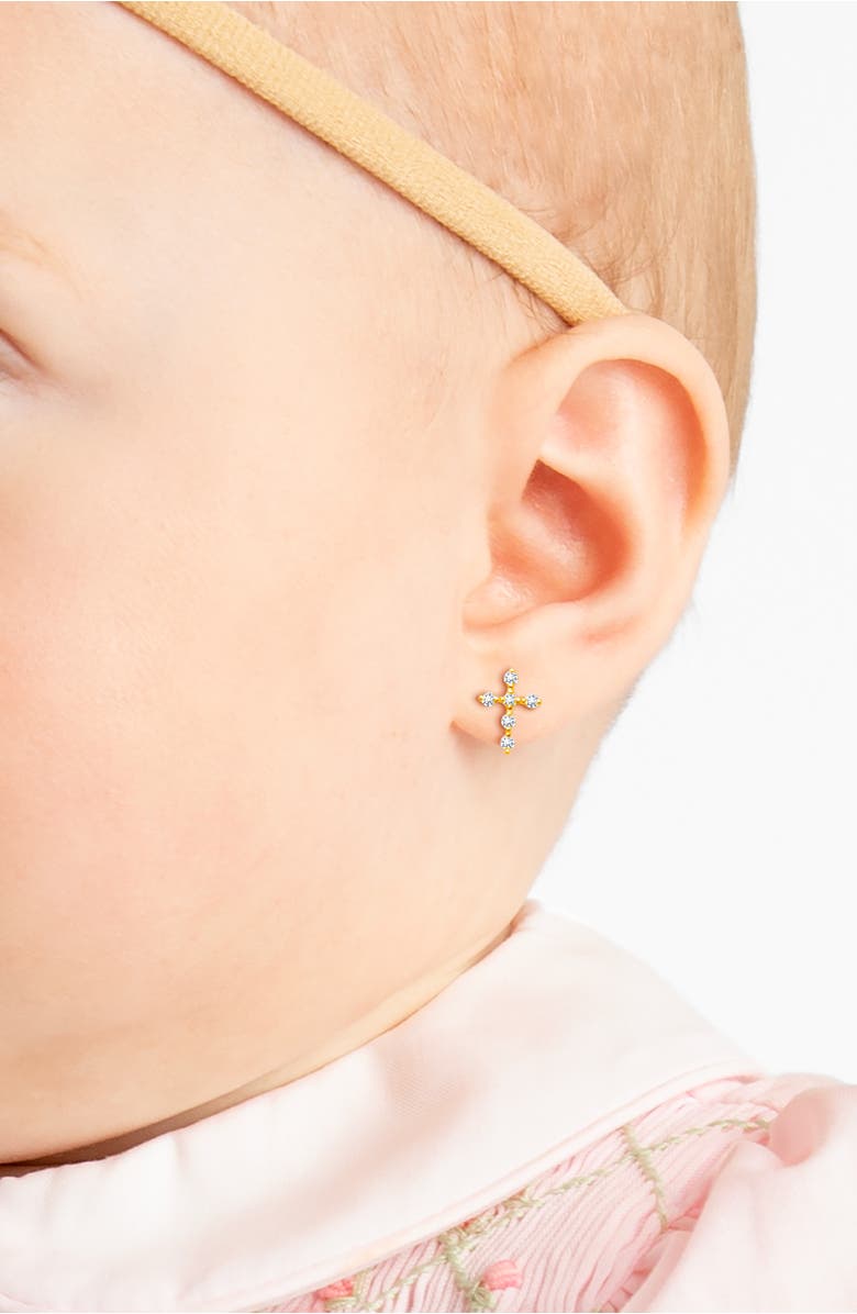 Tiny Blessings 14K Gold Light of Heaven Stud Earrings, Alternate, color, 14K Yellow Gold