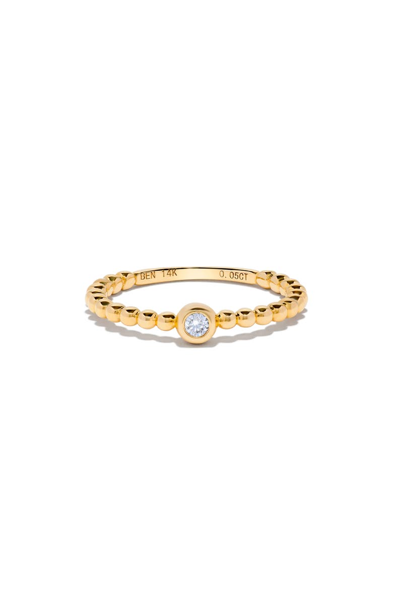 H.J. Namdar Diamond Bubble Stacking Ring, Main, color, 14K Yellow Gold