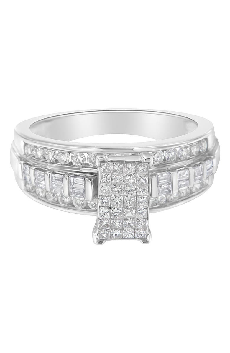Haus of Brilliance 10KT White Gold 1.0 Cttw Diamond Composite Ring, Alternate, color, White