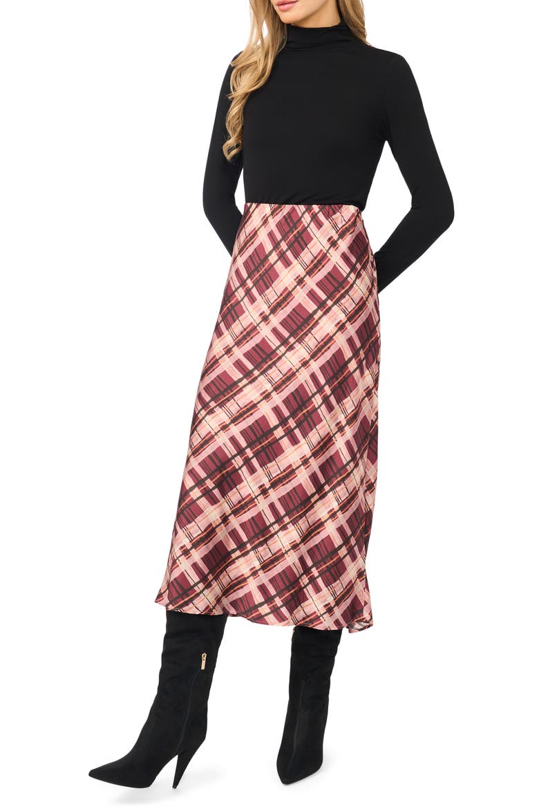 Blair Midi Skirt, Alternate, color, TAWNY PORT