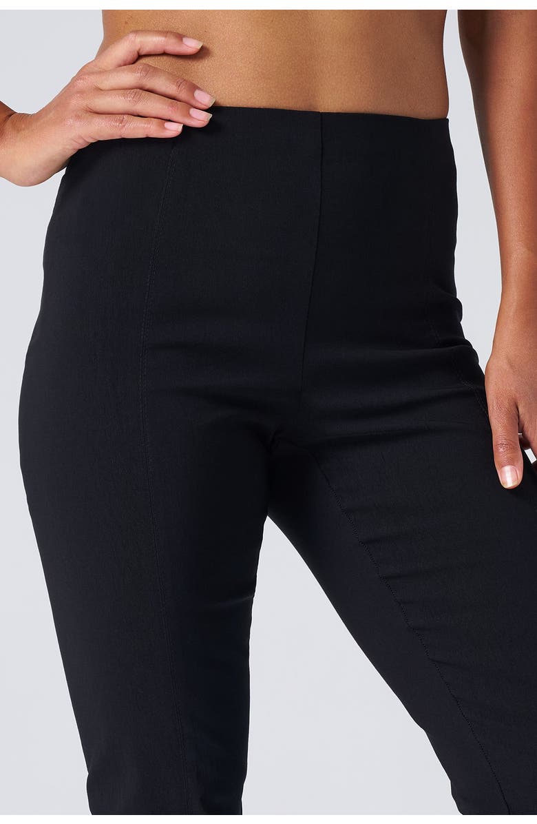 Franne Golde All Season Tapered Pull-On Stretch Pants, Alternate, color, Black