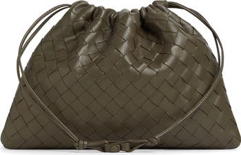 ハンドバッグ Bottega Veneta Intrecciato Dustbag Medium Bottega Veneta Medium Dustbag Intrecciato Leather Shoulder