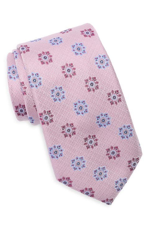 Atwood Medallion Cotton Jacquard Tie