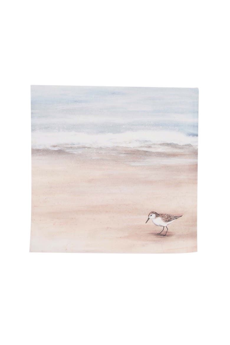 Sandpiper Coastal Shores Graphic Print Napkins Set of 6, Alternate, color, Orange