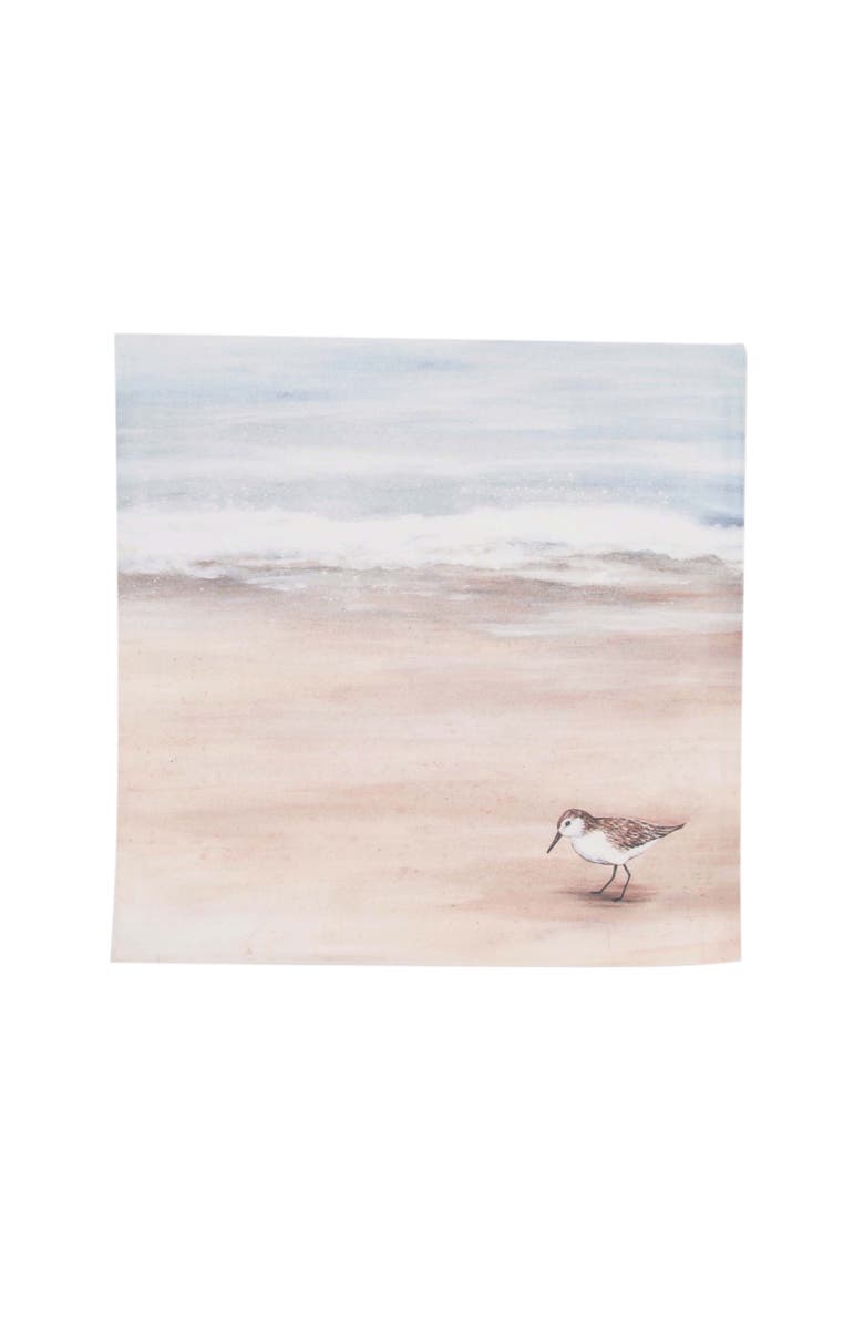 C&F Home Sandpiper Coastal Shores Graphic Print Napkins Set of 6, Alternate, color, Orange