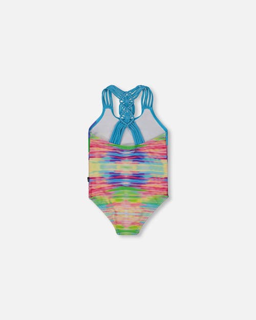 Deux Par Deux Little Girl's Printed One-piece Swimsuit Multicolored In Multicolored