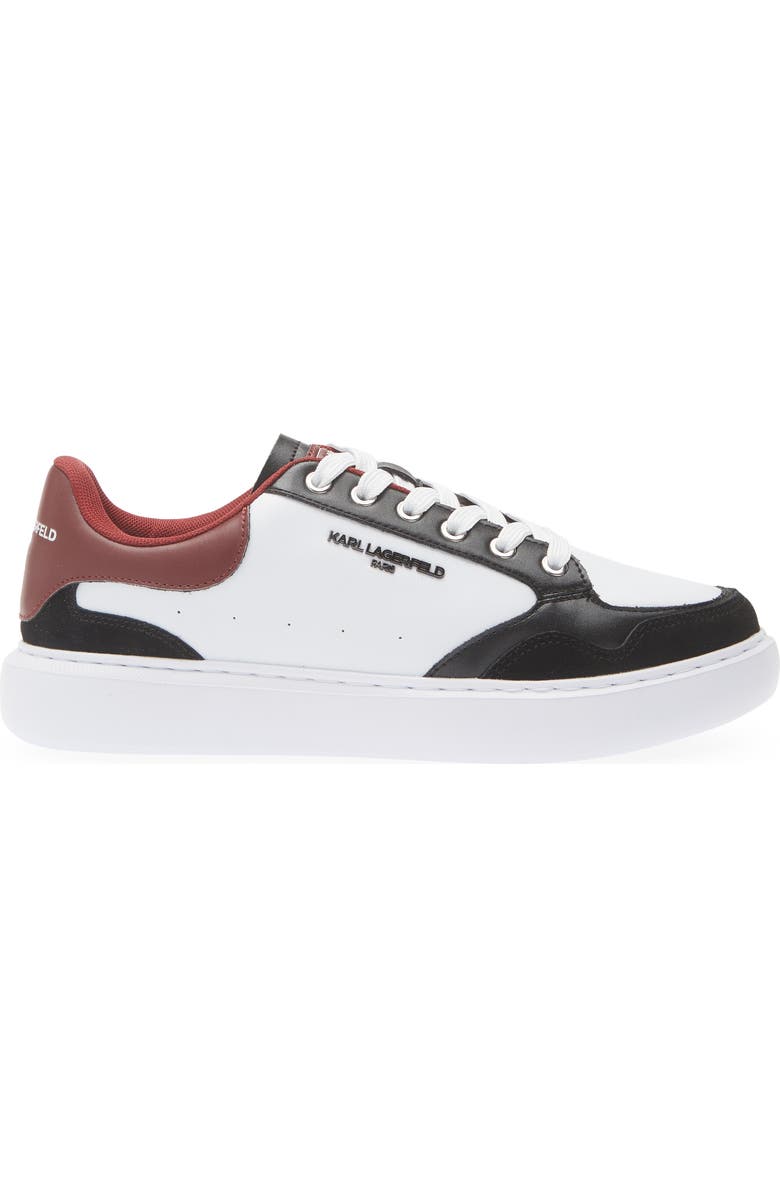 KARL LAGERFELD PARIS Leather Low Top Sneaker, Alternate, color,