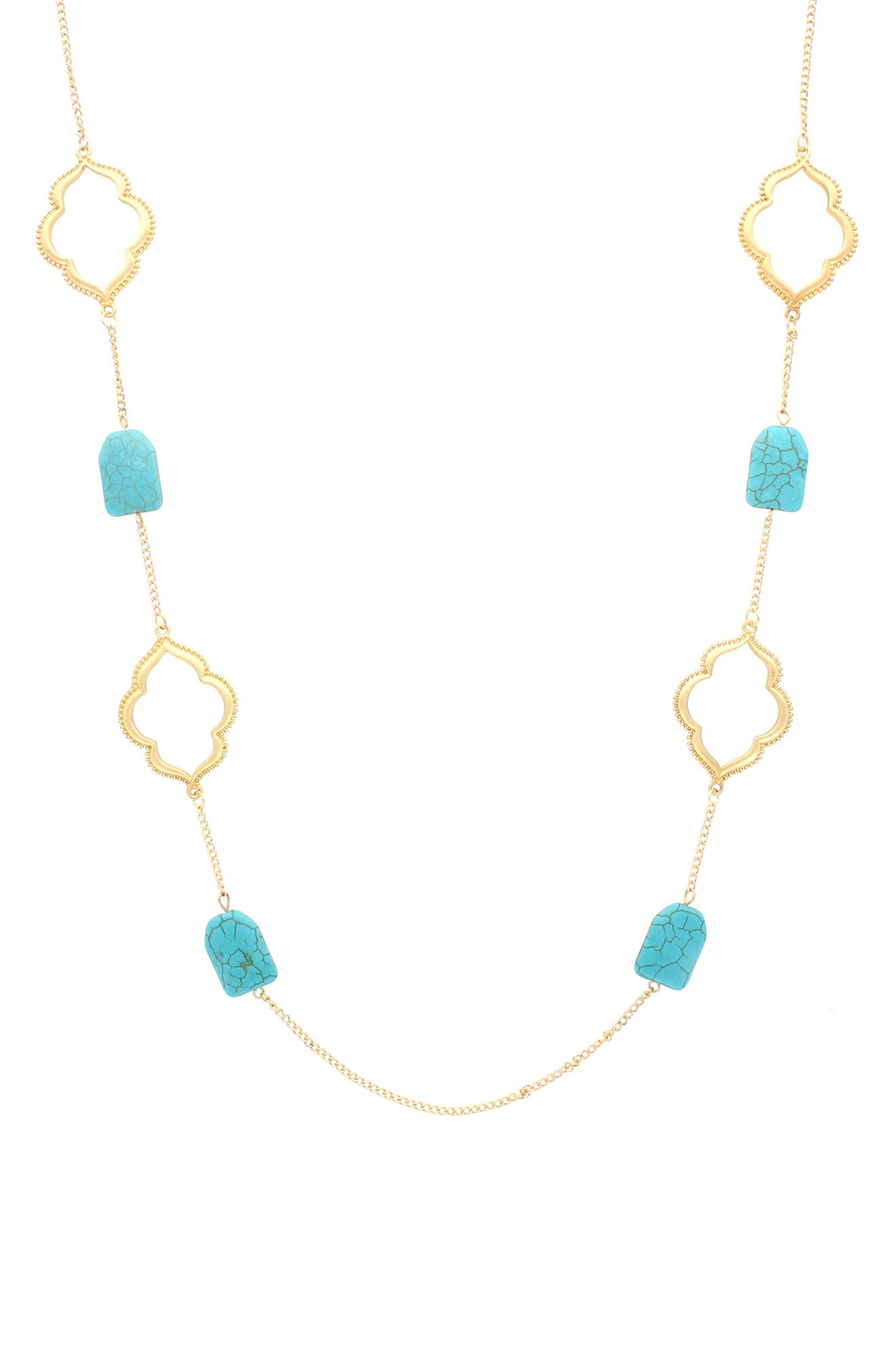 OLIVIA WELLES Eileen Resin Station Necklace