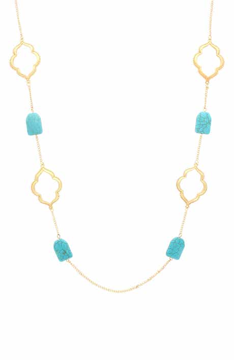 OLIVIA WELLES Eileen Station Chain Necklace