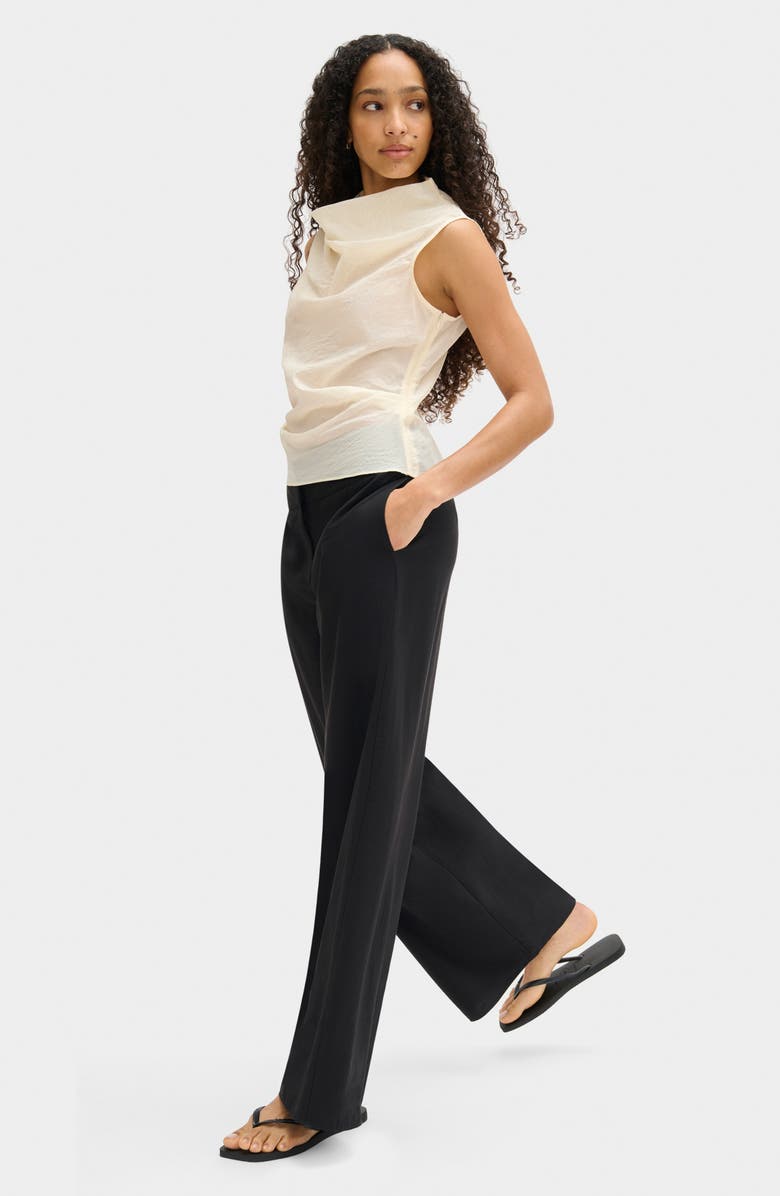 ALIGNE Dana Cowl Neck Sleeveless Top, Alternate, color, White
