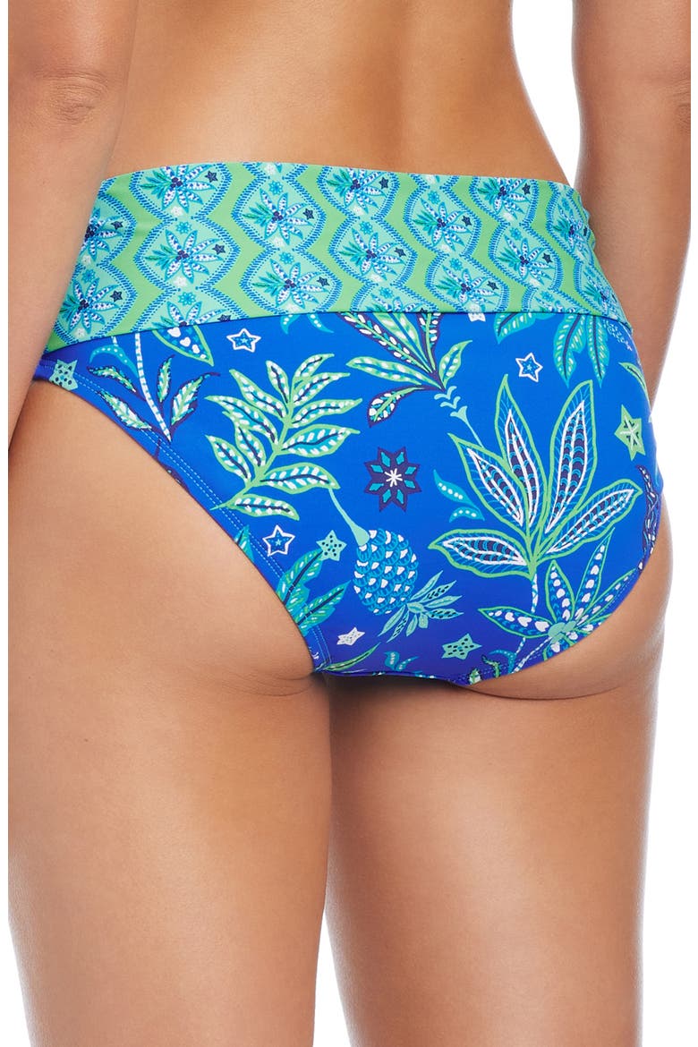 Desert Bloom Foldover Bikini Bottoms, Alternate, color, BLEU MULTI