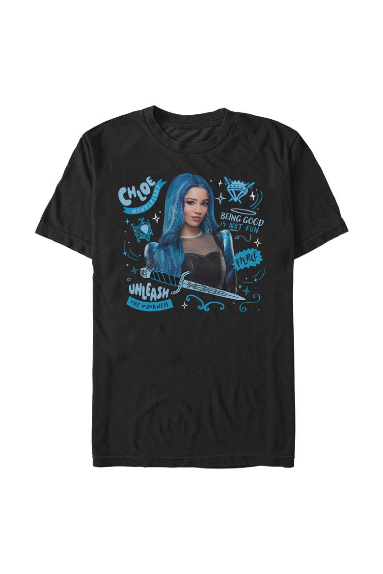 Men's Descendants Wicked Wonderland Chloe Unleash The Darkness  Graphic T-Shirt, Main, color, Black