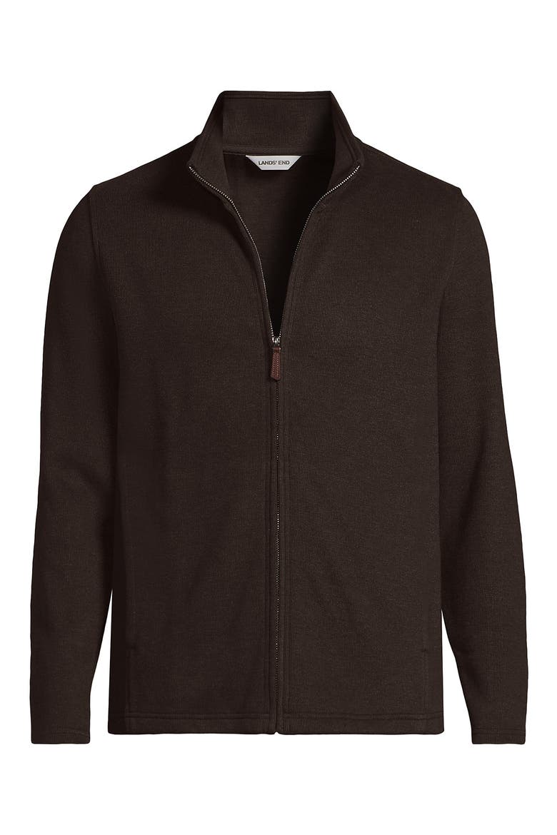 Bedford Rib Full Zip, Alternate, color, Dark Walnut Brown Heather