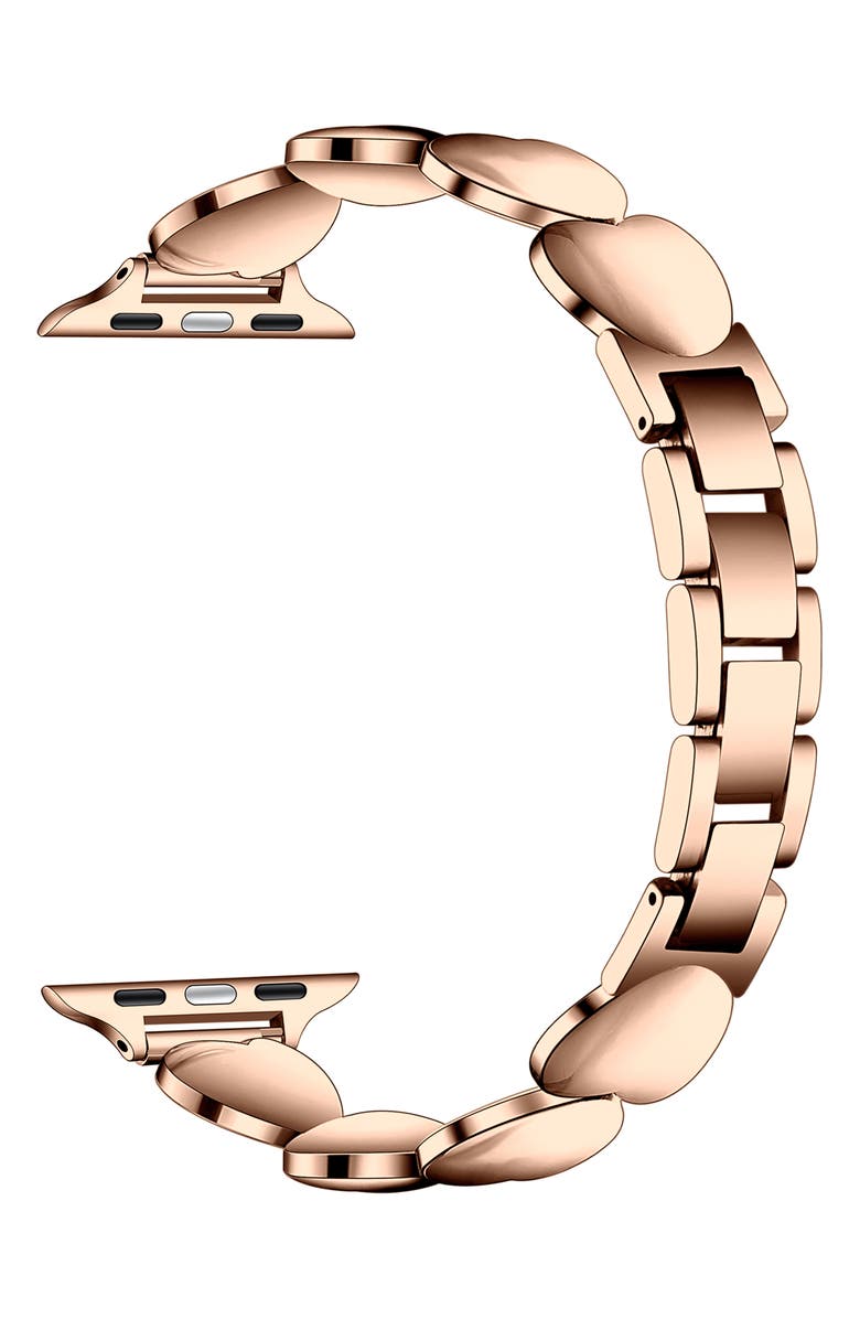 The Posh Tech Aphrodite 38mm Apple Watch<sup>®</sup> Bracelet Watchband, Alternate, color, Rose Gold