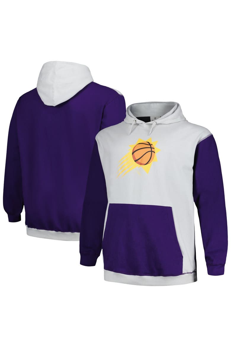 Men's Fanatics  Purple/Silver Phoenix Suns Big & Tall Primary Arctic Pullover Hoodie, Alternate, color, Purple