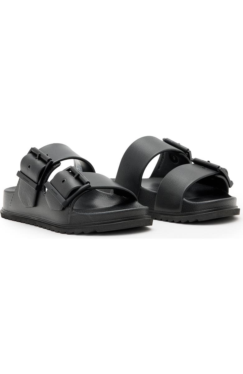 AllSaints Sian Two-Strap Sandal, Main, color, Black