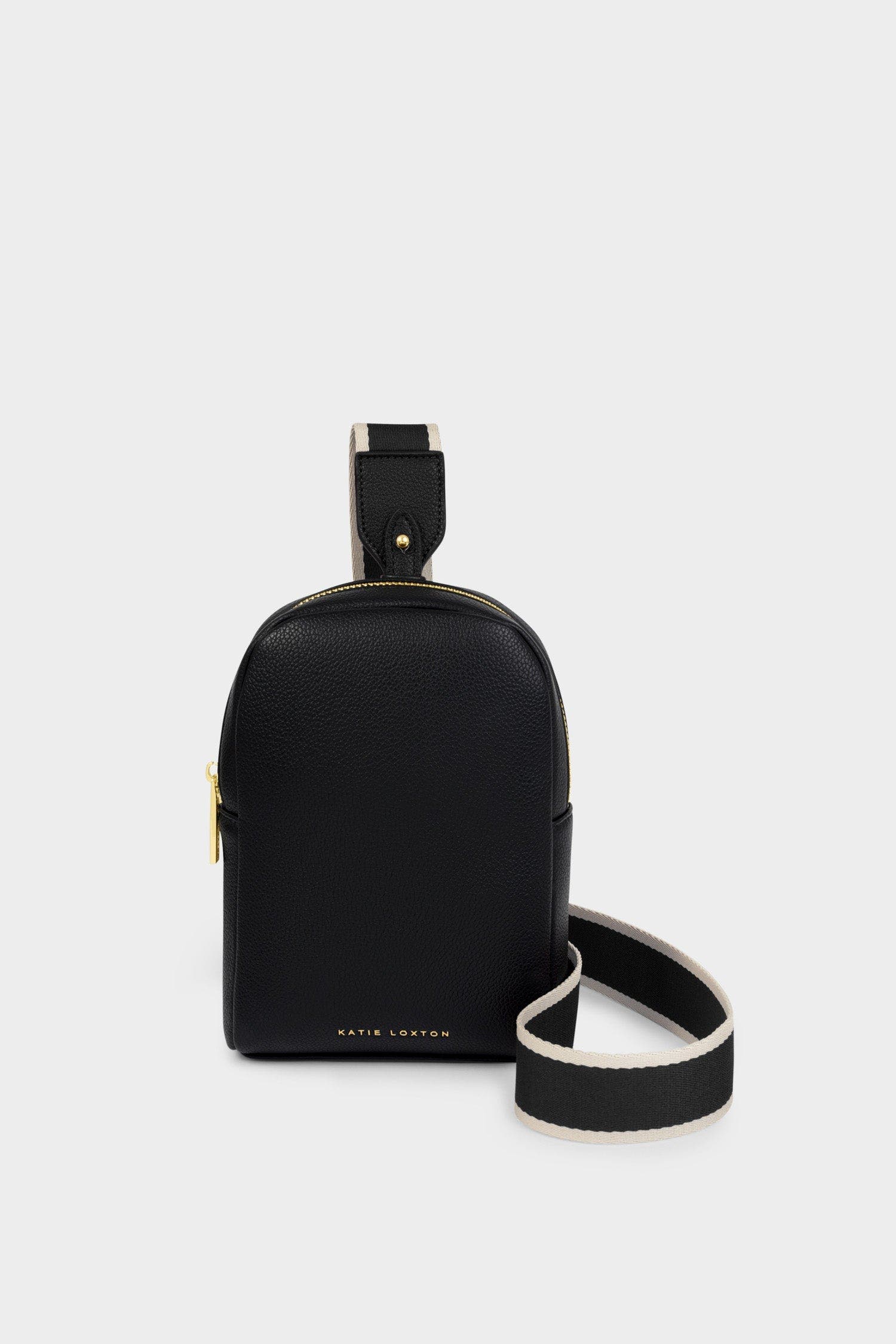 Katie Loxton Kaite Sling Bag, Main, color, Black Canvass Strap