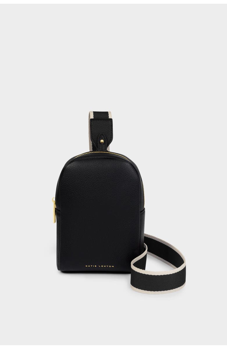 Katie Loxton Kaite Sling Bag, Main, color, Black Canvass Strap